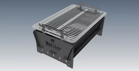 Gratar BBQ Rufster, 50 x 32 cm, pliabil, 3 pozitii pentru ajustarea inaltimii