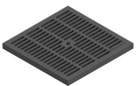 Gratar polipropilena pentru camin Basic negru 300 x 300 A15