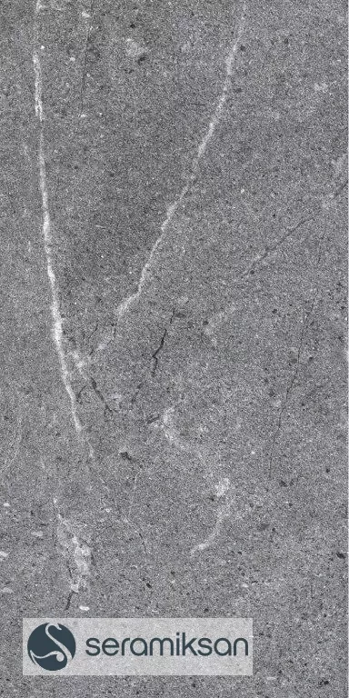 Gresie portelanata CALIFORNIA GRAPHITE 30 x 60 cm, mata, interior-exterior, trafic intens, grafit