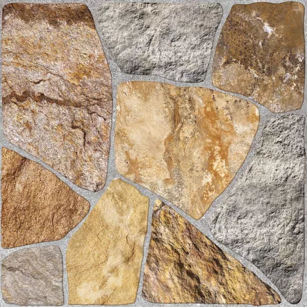 Gresie portelanata, mata, pentru interior si exterior, Terra Multicolor, dimensiune 45 x 45 cm