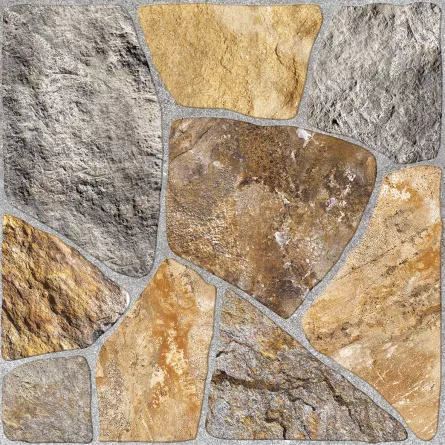 Gresie portelanata, mata, pentru interior si exterior, Terra Multicolor, dimensiune 45 x 45 cm