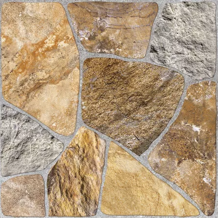 Gresie portelanata, mata, pentru interior si exterior, Terra Multicolor, dimensiune 45 x 45 cm