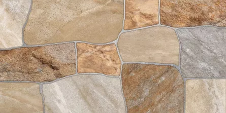 Gresie portelanata, mata, pentru interior si exterior, River Stone Maro, dimensiune 30 x 60 cm