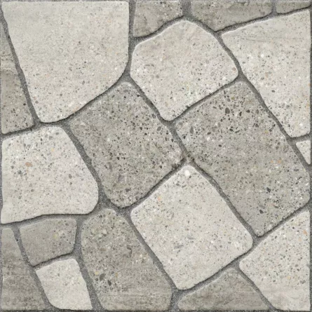 Gresie portelanata, mata, pentru interior si exterior, Delta Grey, dimensiune 45 x 45 cm