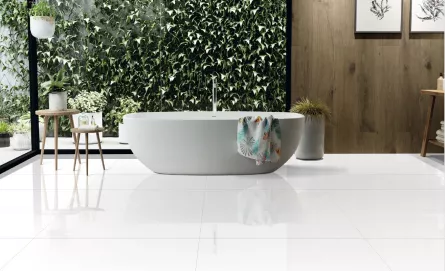 Gresie portelanata, polisata, rectificata, interior / exterior, Specific White 60X120