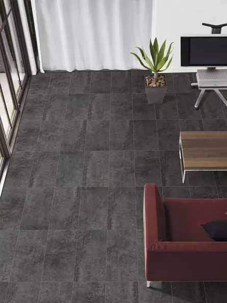 Gresie portelanata, mata, rectificata, pentru interior sau exterior,  Riva Grey Mat, dimensiune 60 x 120 cm