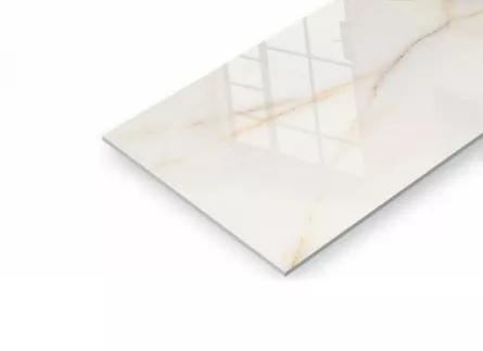 Gresie portelanata, polisata, rectificata, pentru interior sau exterior, Onyx Crema, dimensiune 60 x 120 cm