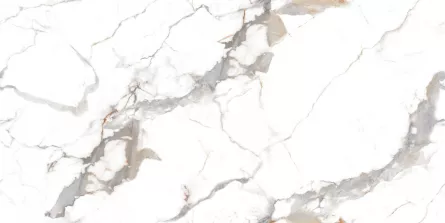 Gresie portelanata, polisata, rectificata, pentru interior sau exterior, Carrara Exotica, dimensiune 60 x 120 cm