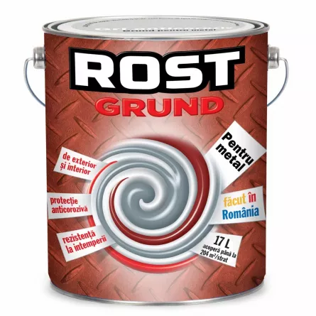 Grund pentru metal, culoare gri, ambalare 17 L