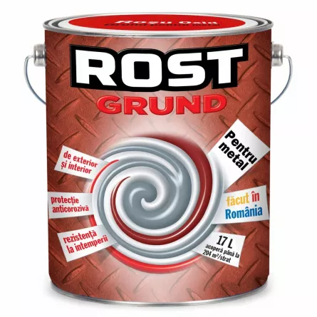 Grund pentru metal, culoare rosie, ambalare 17 L