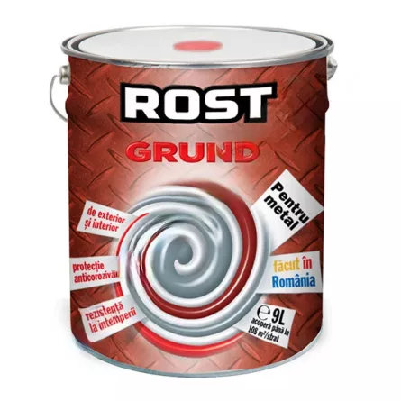 Grund pentru metal, culoare rosie, ambalare 9 L