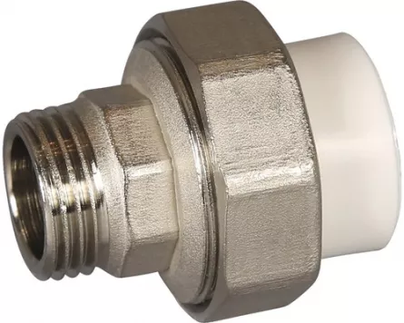 Holender PPR 25x3/4 filet exterior dimensiuni 25x3/4 FE culoare alb