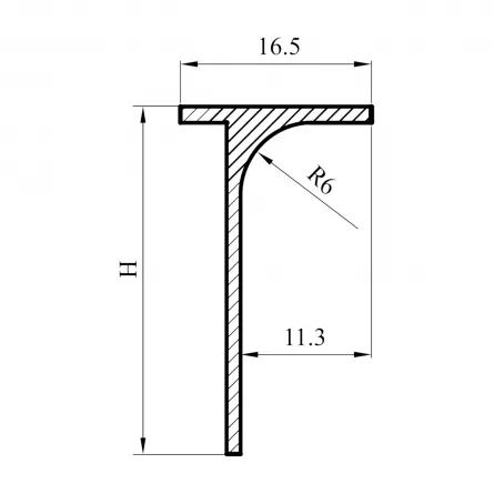 Imbinare de colt pentru blaturi de bucatarie, aluminiu mat, 40 mm