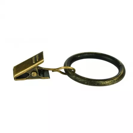 Inele SN Deco pentru galerii 25 metalice cu clema dimensiune 25 culoare aur antic