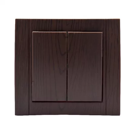 Intrerupator dublu Walnut stejar.I.Anemon