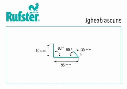 Jgheab ascuns Rufster Premium 0,5 mm&nbsp;grosime 3009 MS caramiziu mat structurat