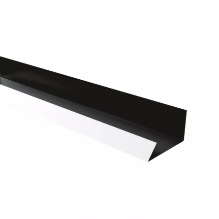 Jgheab ascuns Rufster Premium 0,5 mm grosime 9005 MS negru mat structurat