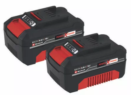 Kit Einhell PXC 18 V, 2 x 4 Ah, doi acumulatori