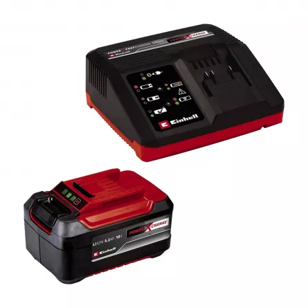 Kit Einhell  PXC-Starter 5,2Ah & 4A Fastcharger, acumulator si statie de incarcare