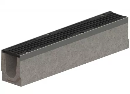 Kit rigola Standartpark FB Drive D400 dimensiuni 1000x160x210 culoare negru