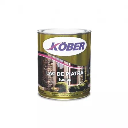 Lac alchidic pentru piatra, interior / exterior transparent, lucios, 0.75 L