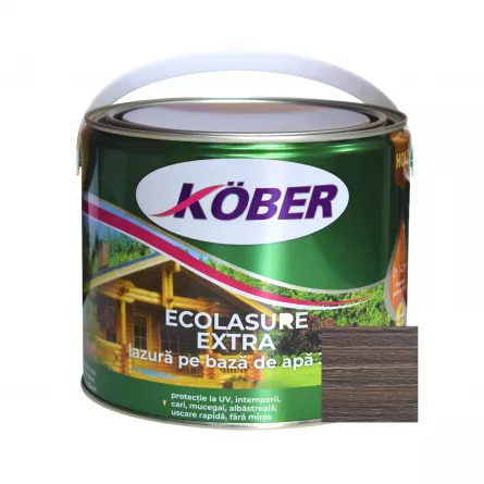 Lac Ecolasure Extra, culoare stejar gri, ambalare 2.5 L