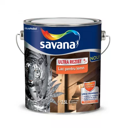 Lac pentru lemn Ultra Rezist, Savana stejar 2.5 L