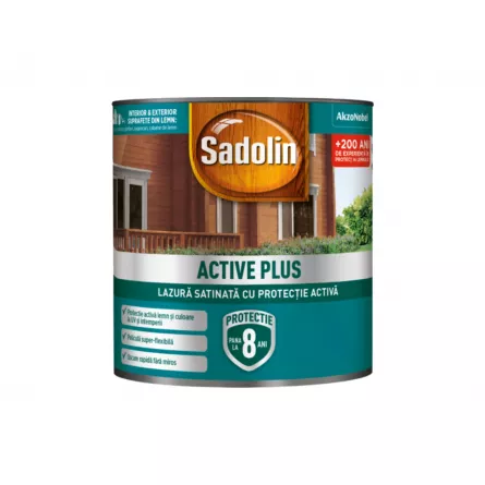 Lac Sadolin Active Plus, culoare brad, ambalare 5 L