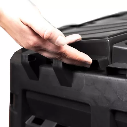 Lada pentru depozitarea materialelor organice, material PVC, culoare neagra, capacitate 740 L, 35624