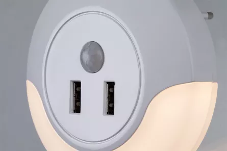 Lampa de veghe LED, Dembo, Rabalux 76012, prevazuta cu USB