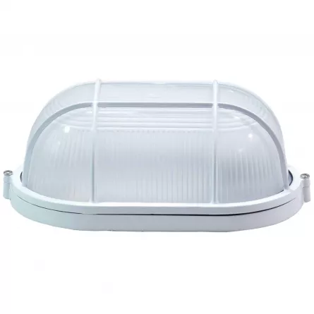 Lampa HEPOL BADT 07977 ovala, dulie E27, 1 x 100W, alba