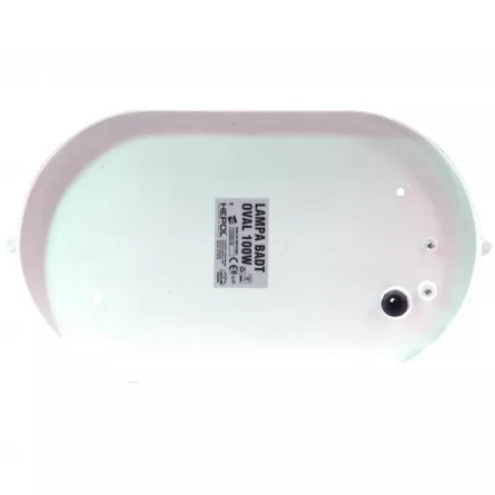 Lampa HEPOL BADT 07977 ovala, dulie E27, 1 x 100W, alba