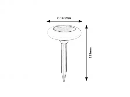 Lampa solara, LED, Haiti, Rabalux 7069
