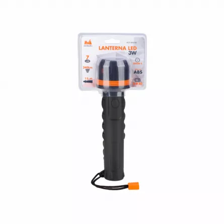 Lanterna cu protectie de cauciuc si 7 Led-uri, Honest 660038