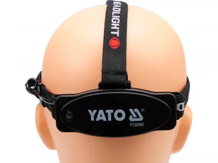Lanterna LED pentru cap, putere 3 W, Yato YT-08590
