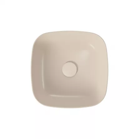 Lavoar de blat patrat Cersanit Larga K677-057, 38×38 cm, bej