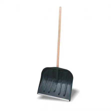 Lopata pentru zapada, culoare neagra, coada de lemn
