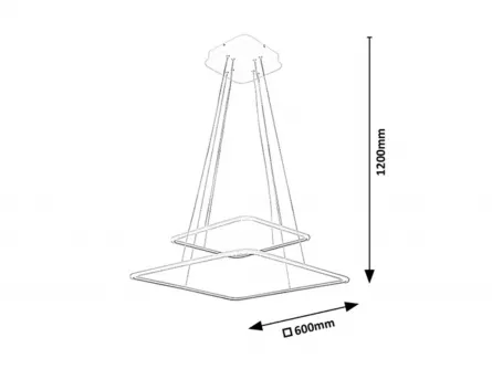 Lustra LED, Donatella 2546, consum 65 W