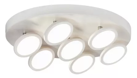 Lustra LED Elsa 6, Rabalux 2715, putere 42 W, culoare alba