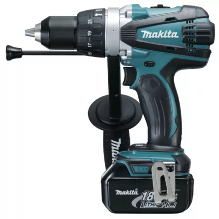 Masina de gaurit cu percutie Makita DHP458RFJ, 18V, 91 Nm, 2 acumulatori