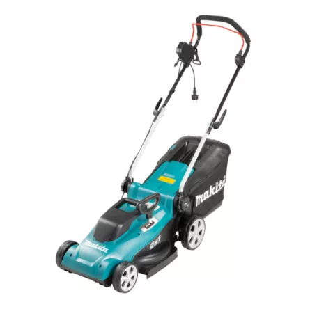 Masina electrica de tuns gazonul Makita ELM3720, 1400 W, 37 cm latime lucru, 3 trepte taiere, 40 L sac colector