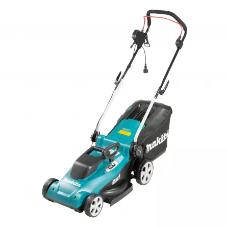 Masina electrica de tuns gazonul Makita ELM3720, 1400 W, 37 cm latime lucru, 3 trepte taiere, 40 L sac colector