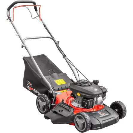 Masina pentru gazon, Media-Line MG 46-150 S, motor in patru timpi, benzina, putere 3,5 CP, latime de taiere 46 cm, volum cis colector 55 L, autopropulsata