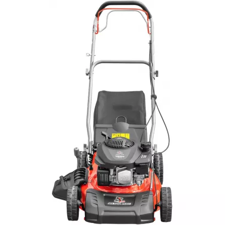 Masina pentru gazon, Media-Line MG 46-150 S, motor in patru timpi, benzina, putere 3,5 CP, latime de taiere 46 cm, volum cis colector 55 L, autopropulsata