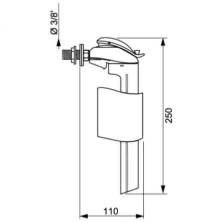 Mecanism flotor 3/8 cu valva/ F90 10950141