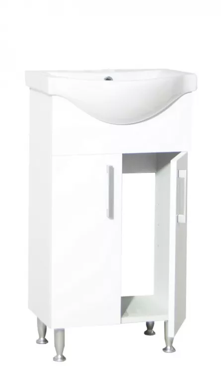 Mobilier Baie si lavoar, Seria 101, 18720, 45 cm, Alb