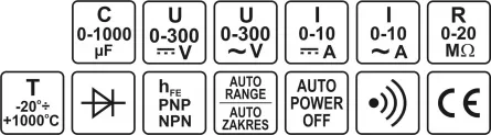 Multimetru digital universal, Yato, model YT-73084