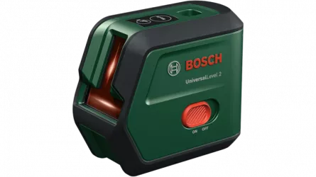 Nivela cu laser Bosch UniversalLevel 2, linii in cruce si puncte de verticala