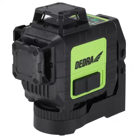 Nivela laser 3D verde DEDRA MC0907, fascicul verde, autonomie 13 ore