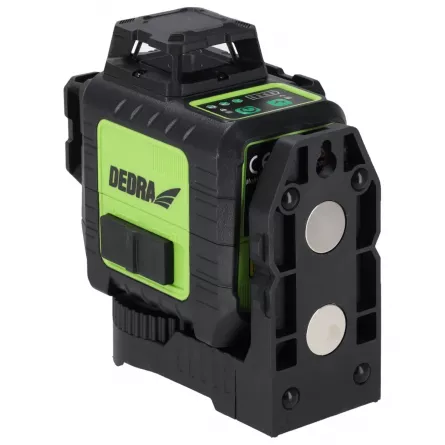 Nivela laser 3D verde DEDRA MC0907, fascicul verde, autonomie 13 ore